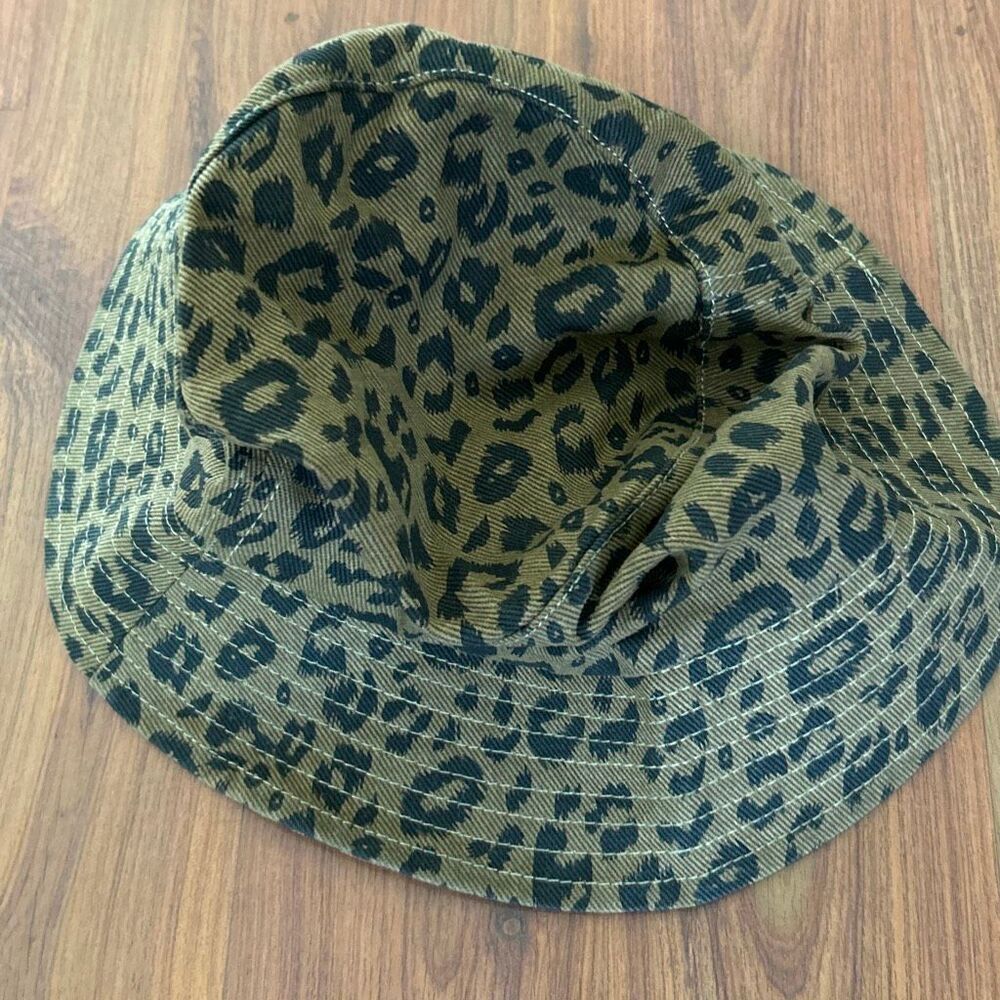 NWOT David and Young brown leopard cheetah bucket hat size one size - Picture 2 of 5